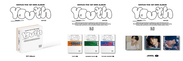 キヒョン(MONSTA X)｜ファースト・ミニアルバム『YOUTH』3仕様で