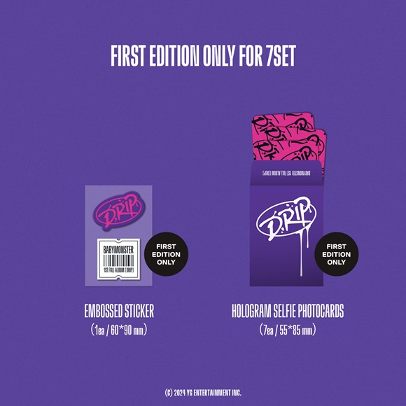 BABYMONSTER ファーストフルアルバム『DRIP』2024年11月リリース
