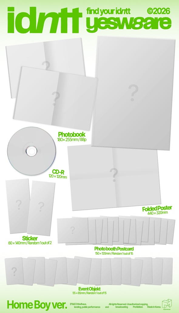 idntt『yesweare』2026年1月リリース！Street Boy/Home Boy ver.対象