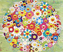 村上 隆 Takashi Murakami フラワーボール レッド (3D) 魔笛 | ONLINE