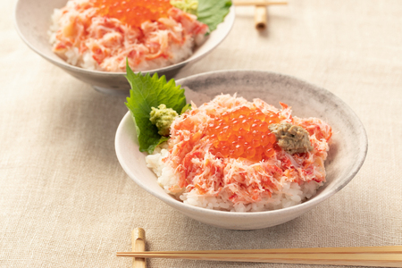 かに丼セット 4人前 おうちでかじま丼 _AF002 | 茨城県大洗町