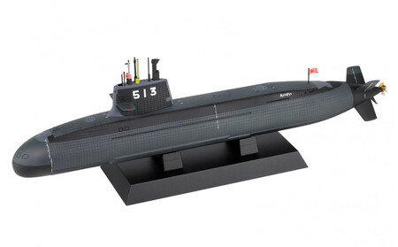 JBM09 1/350 海上自衛隊 潜水艦 SS-513 たいげい 塗装済み完成品
