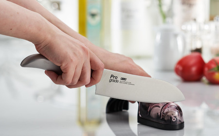 プログレード オールステンレスSHARP三徳包丁・ダブルシャープナー