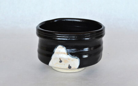 美濃焼】黒織部 茶碗 横井清秀作 食器 抹茶碗 美濃焼 コレクション