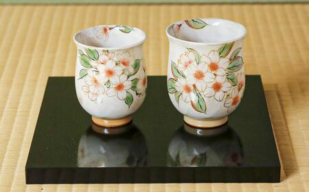 陶あん】京焼・清水焼 夫婦ふくりん茶碗・ふくりん湯呑セット | 京都府