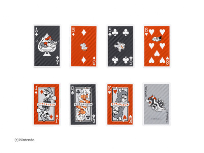 マリオトランプNo.6(レトロアート)+マリオ花札赤セット(2種・各1)特産