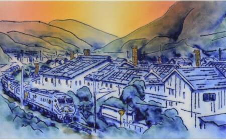 有田焼 線刻陶額「初夏の夕映え～有田風景～」【聡窯 辻聡彦】陶磁器