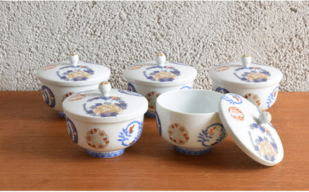 深川製磁 【有田焼】染錦花丸紋 土瓶茶器揃 A500-25 | 佐賀県有田町