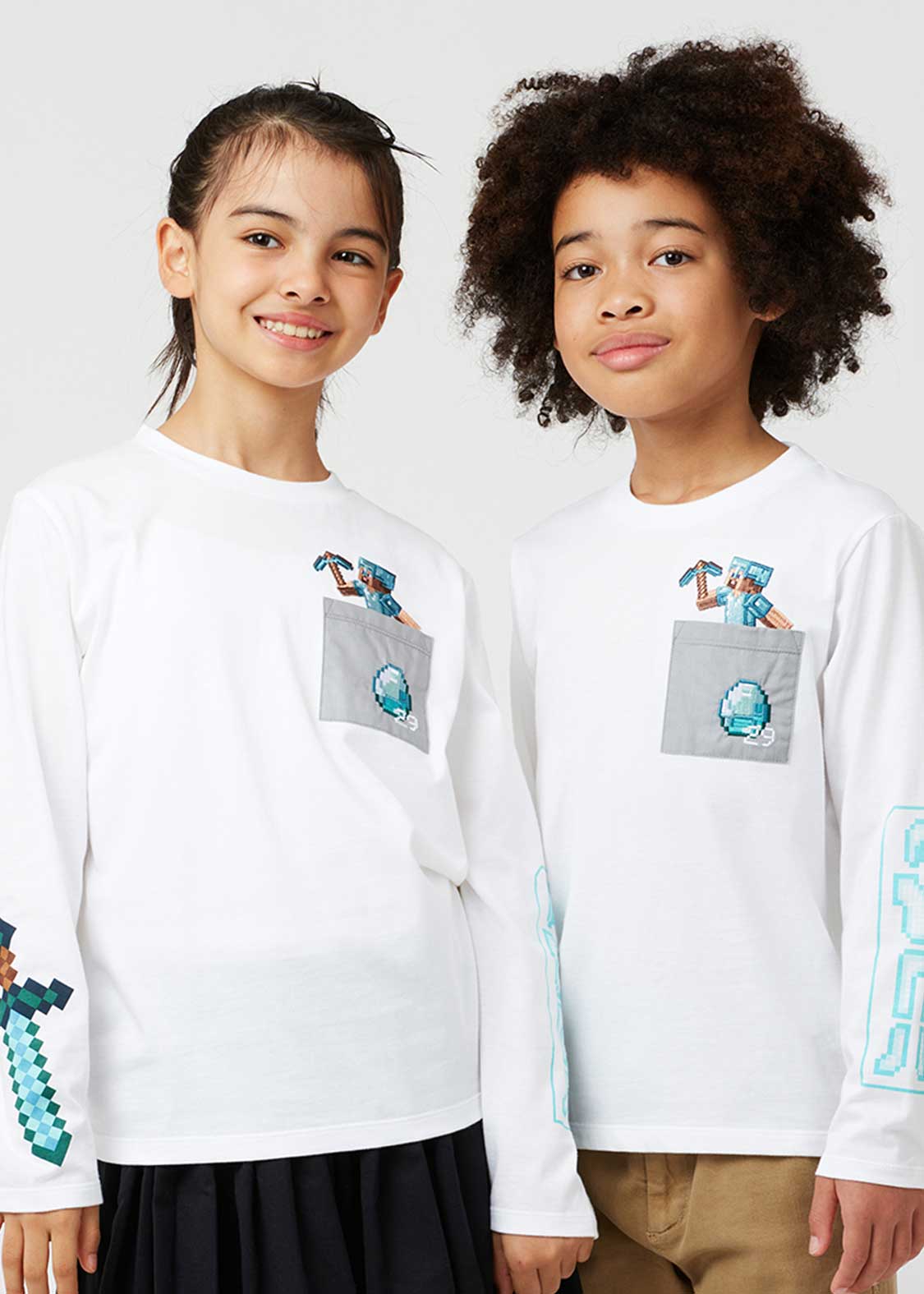 ダイヤモンド装備｜キッズ長袖Tシャツ｜キッズ｜グラニフ(graniph)公式