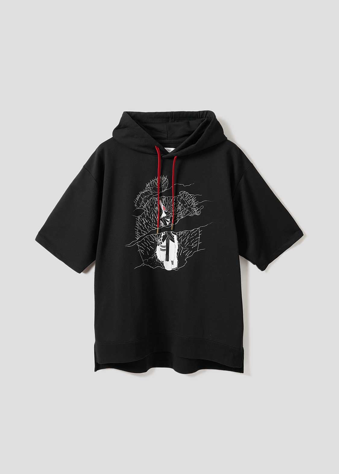 砂漠の我愛羅｜ビッグシルエット半袖パーカー｜ユニセックス｜グラニフ