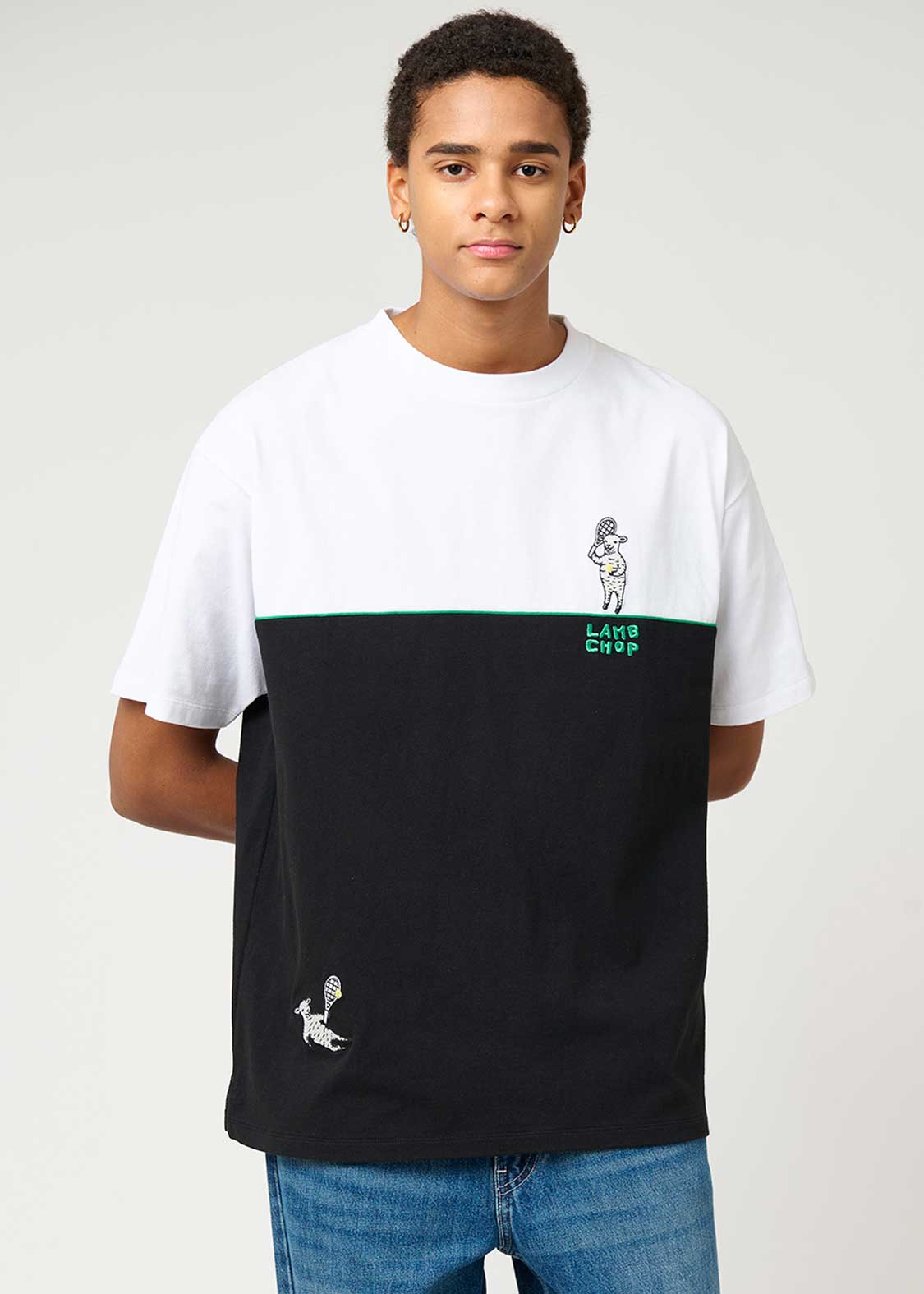 ラムチョップテニス｜ビッグシルエットTシャツ｜ユニセックス