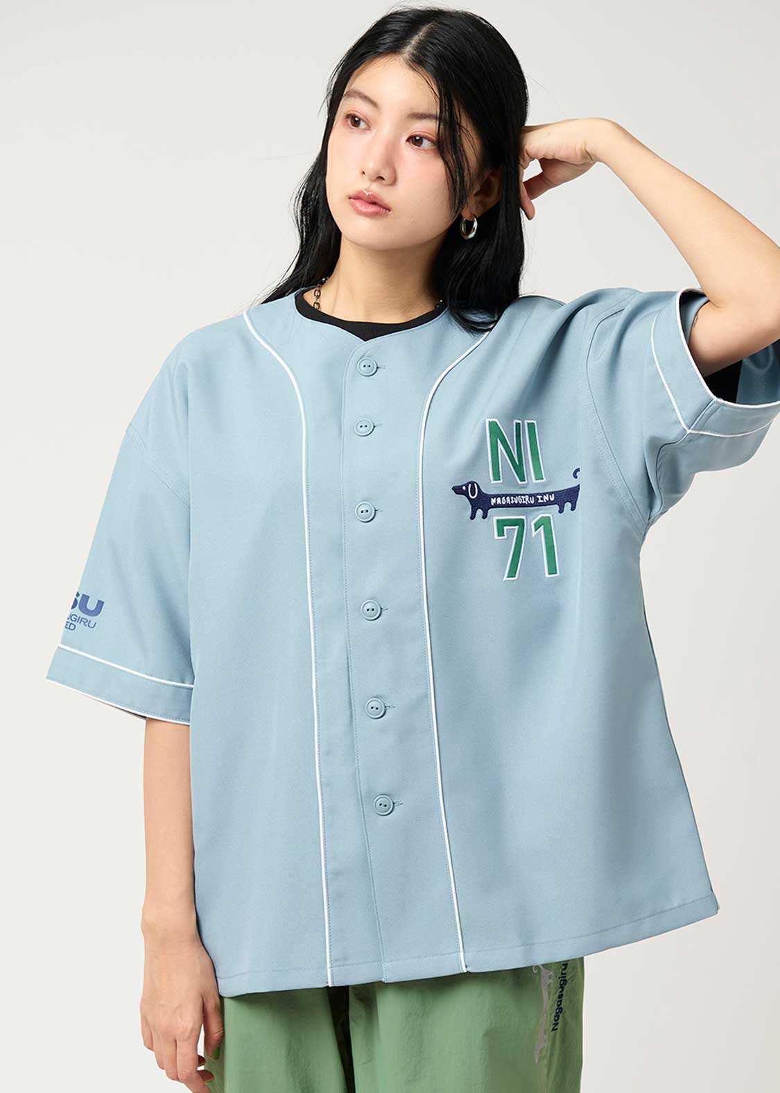 ナガスギルイヌ71｜ベースボールシャツ｜ユニセックス｜グラニフ
