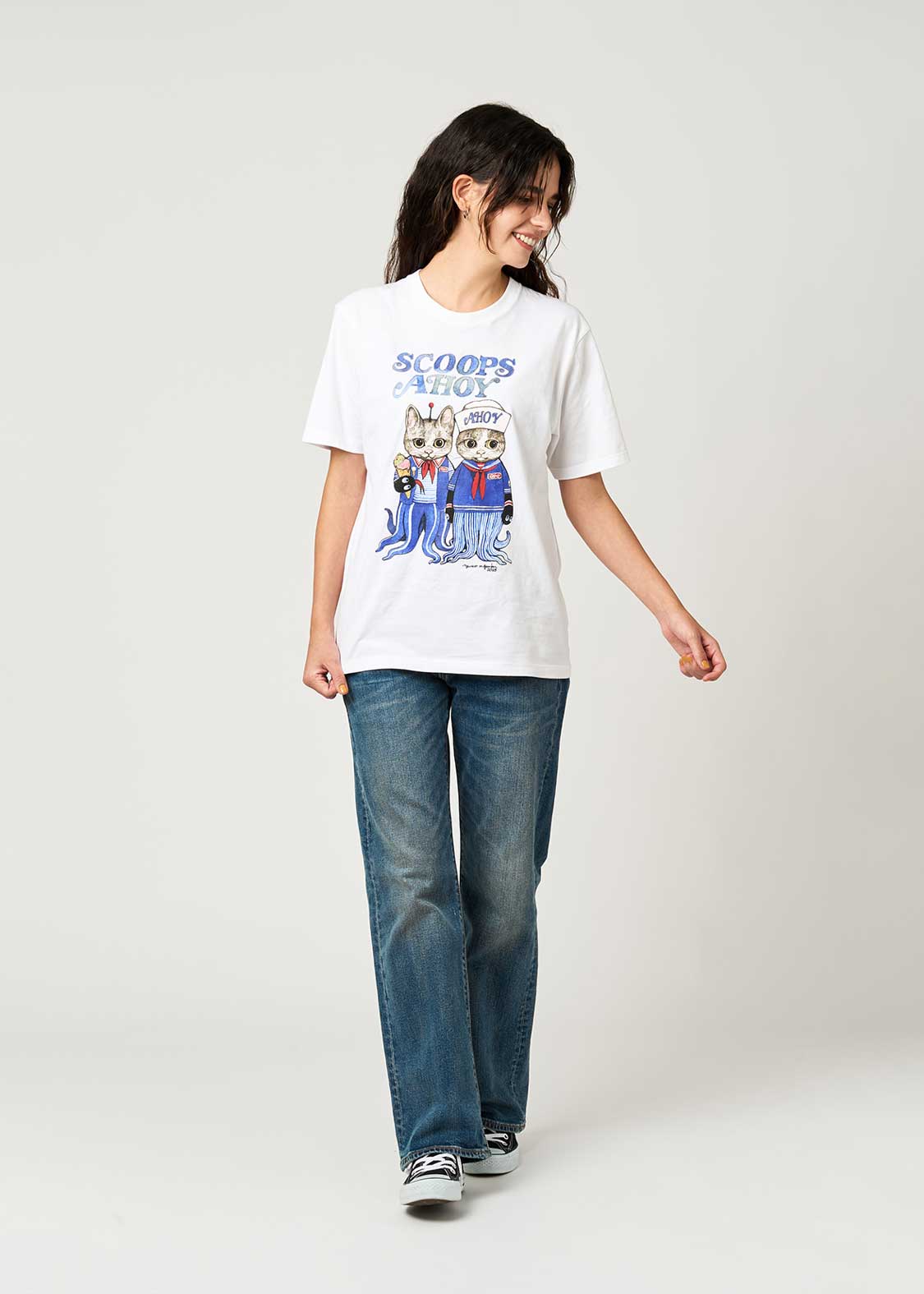 SCOOPS AHOY drawn by ヒグチユウコ｜Tシャツ｜ユニセックス｜グラニフ