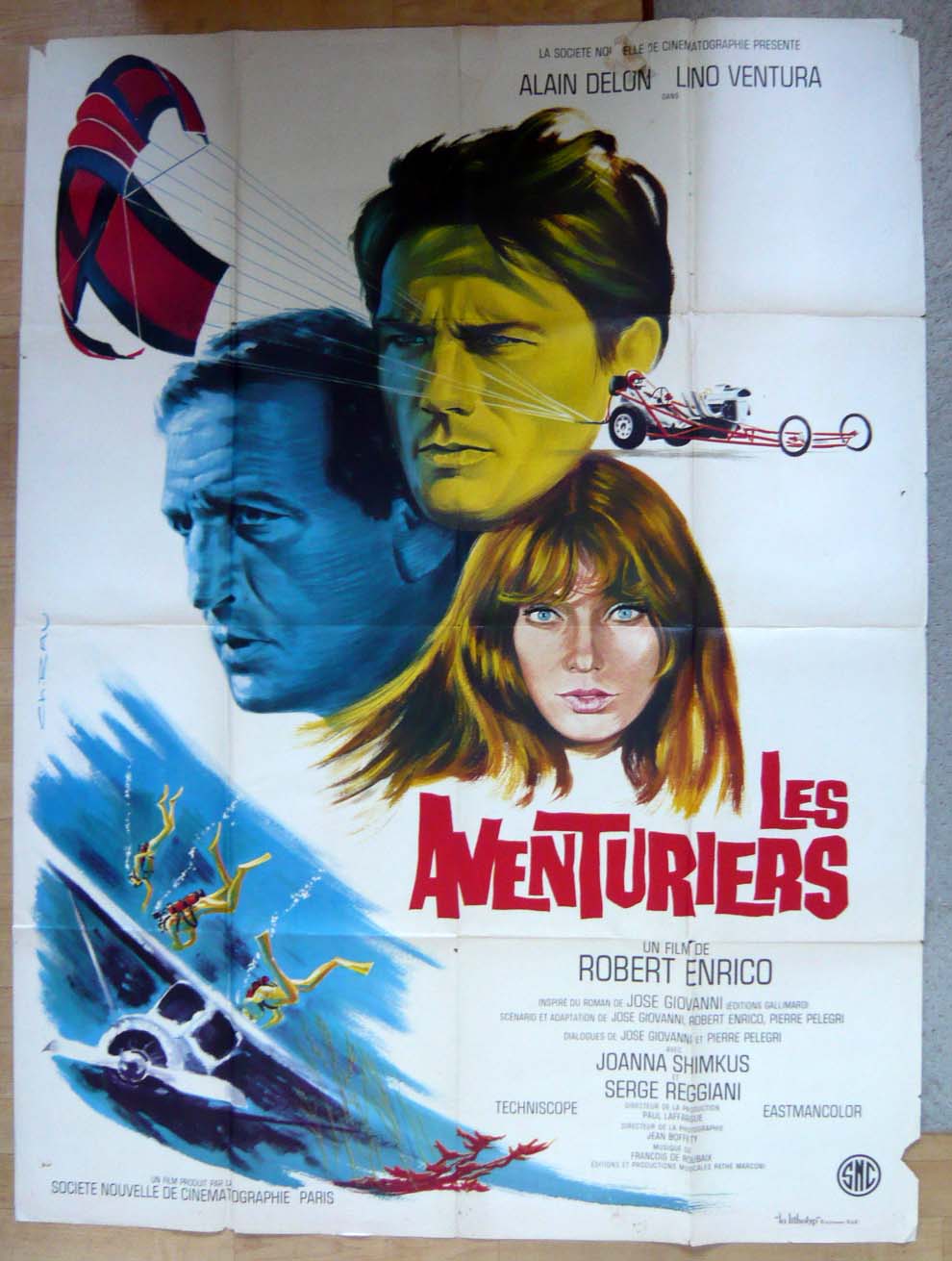 冒険者たち イタリア版オリジナル2シートポスター - 映画ポスター専門