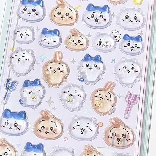 ちいかわ」ぷっくり感がたまらない♪ ボンボンドロップシールが人気