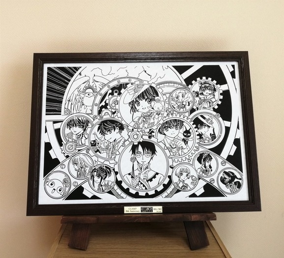 CLAMPキャラクター集結！“CLAMP画業30周年”イラストが絢爛豪華な切絵に
