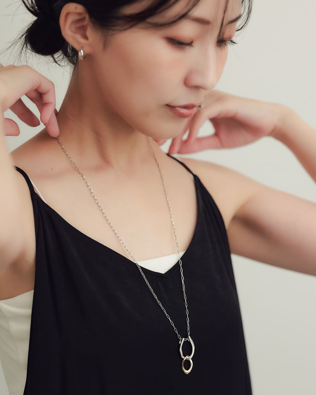 1/30(金)20:00～再入荷】【18KGP】マルチwayロングネックレス＜ChooMia