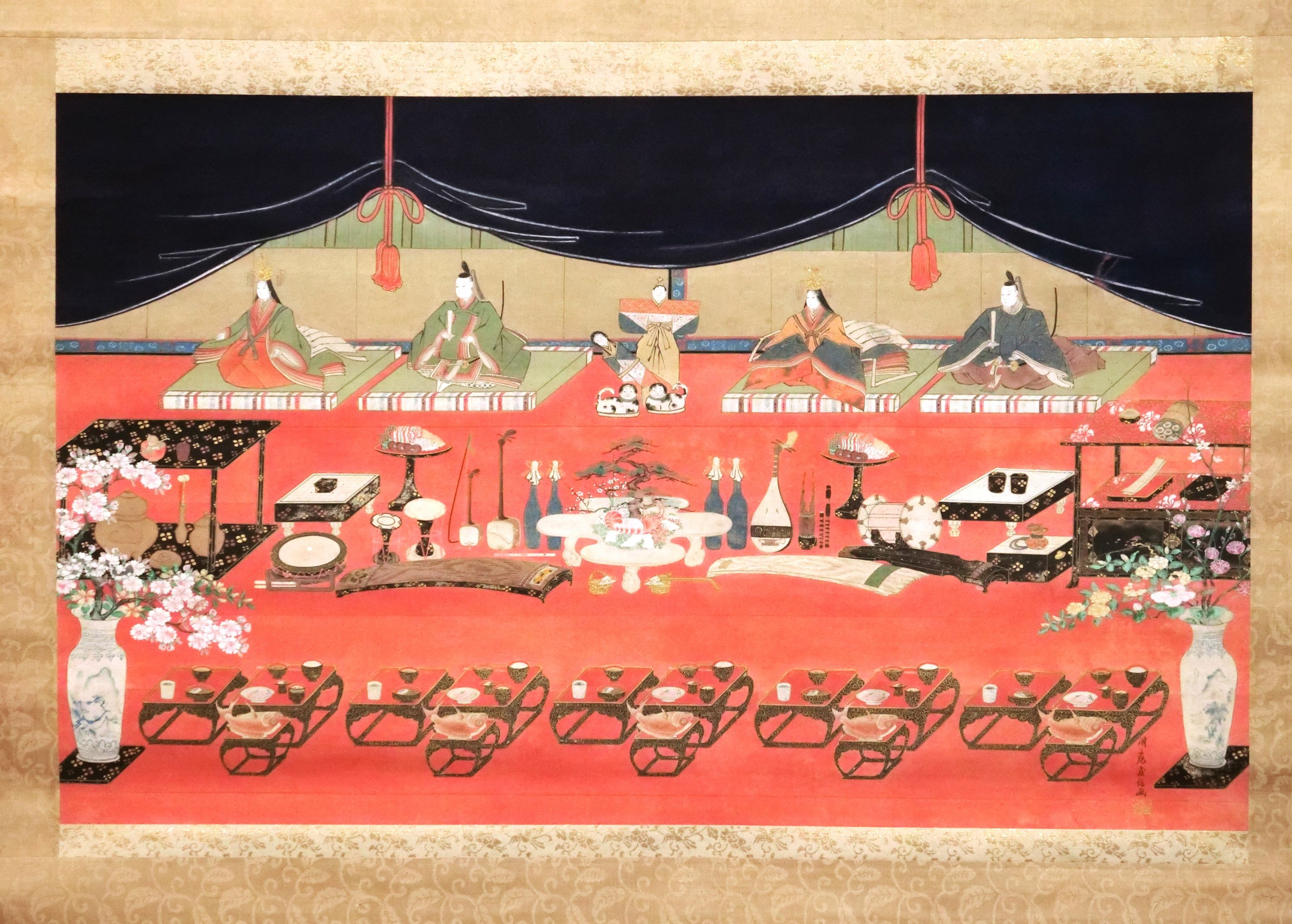 作品詳細: 狩野洞庭教信雛飾り図