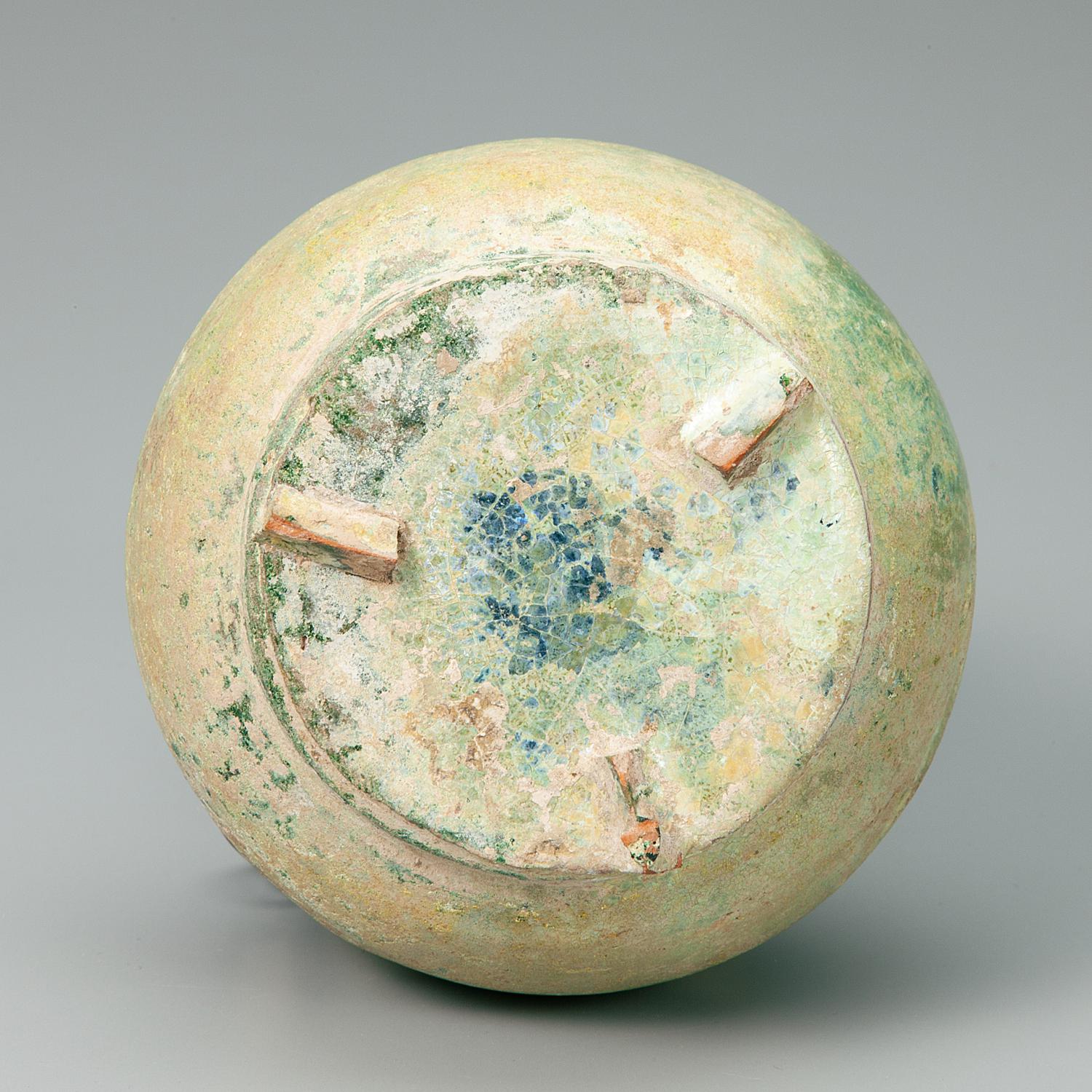 漢緑釉銀化壷 壺中居旧蔵｜茶の美