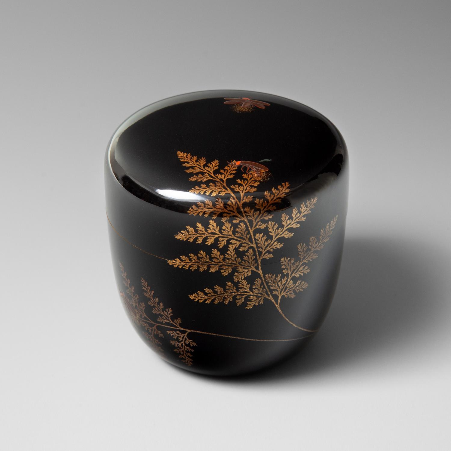 守屋松亭 蛍棗 共箱｜茶の美