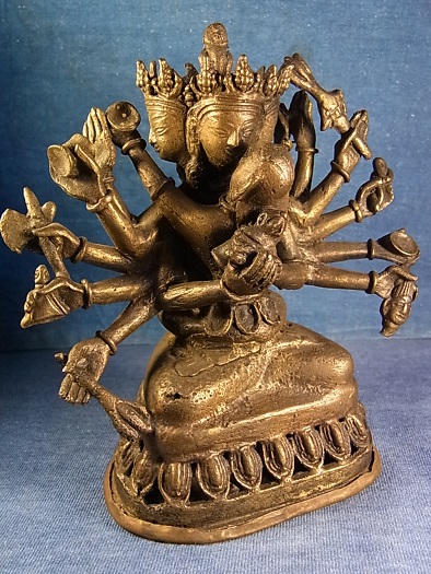 四面十二臂持金剛歓喜仏 （金剛ウンカラ・ヤブユム） アンティーク