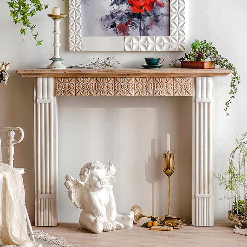 Chanté公式｜マントルピース 彫刻 花柄 シャビーシック アンティーク