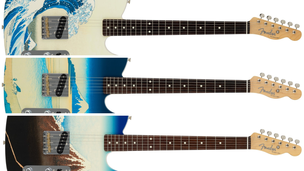 Fender Made in Japan Art Canvas Esquire Hokusai - CHAP レア楽器