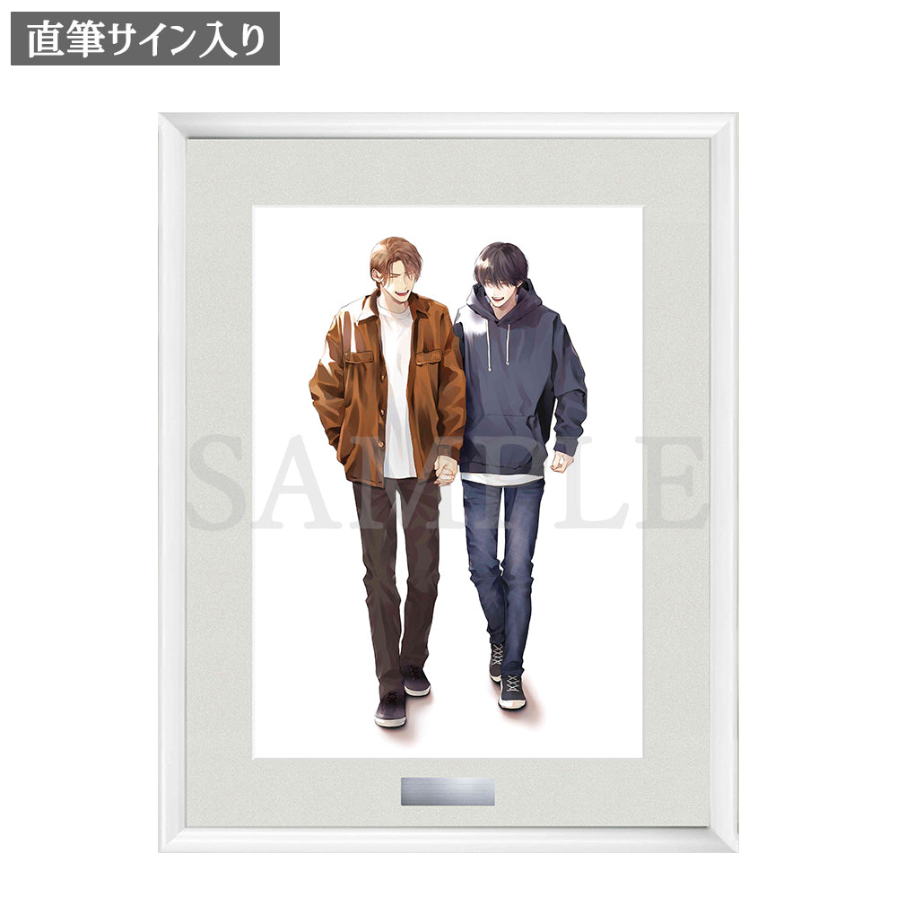 エンゾウ 生原稿 原画 直筆 麗人 BL サイン入り エンゾウ 生原稿 原画