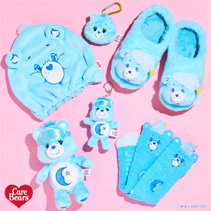 パジャマ姿の『Care Bears™(ケアベア™)』グッズが全国のPLAZA・MINiPLA