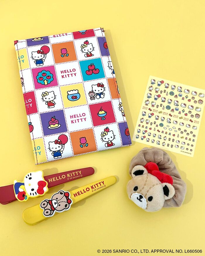 ハローキティ」と「タイニーチャム」のレトロデザインアイテムが