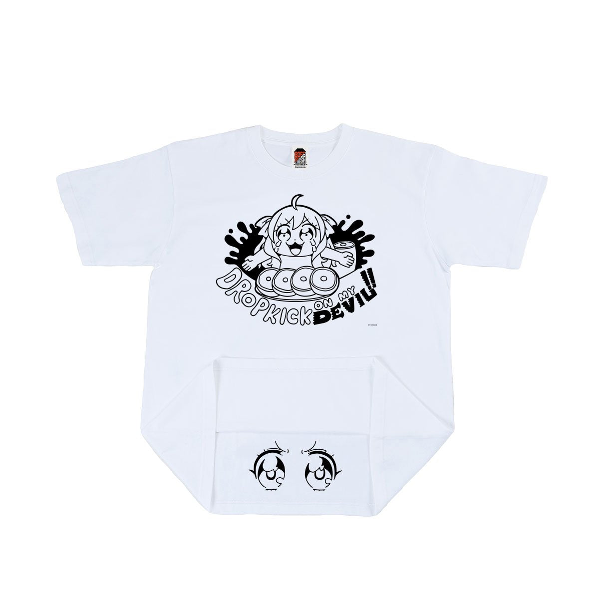 邪神ちゃんドロップキック×BOSSRUSHコラボTシャツA 白 | Chasmic