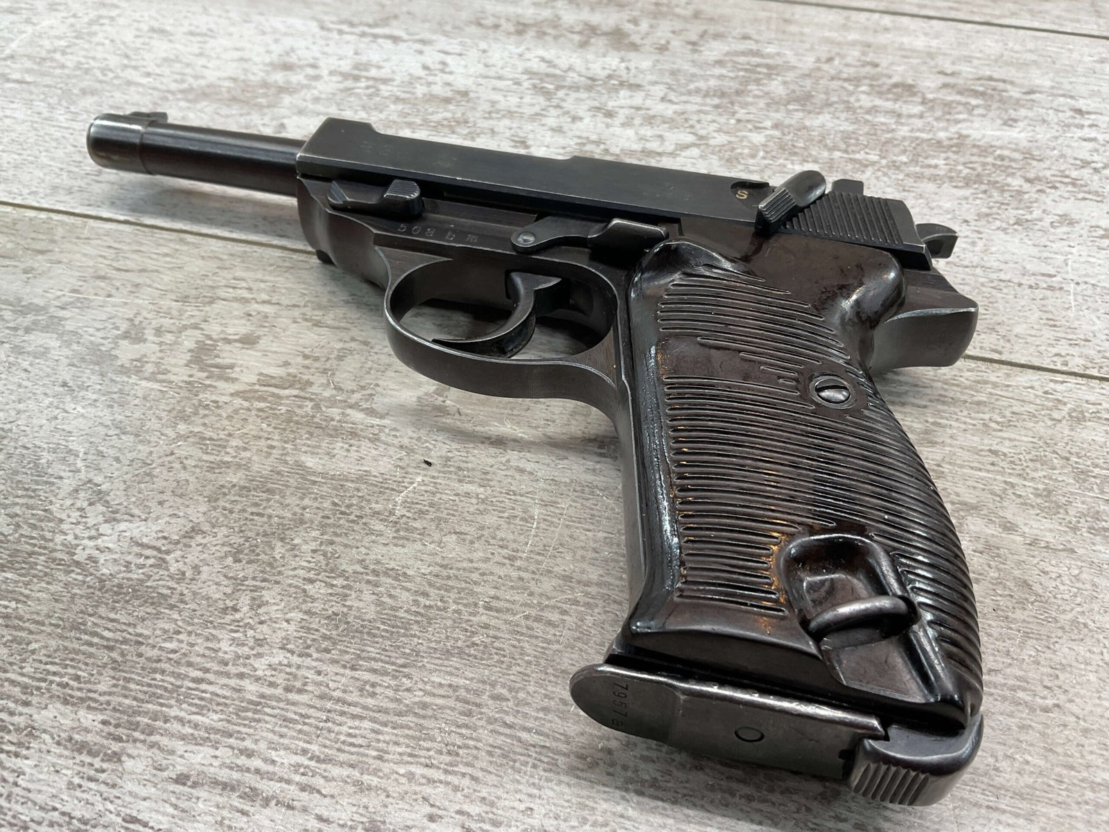 WALTHER P38 9MM PISTOL 1942 WALTHER AC42 P38 9MM NAZI MARKED