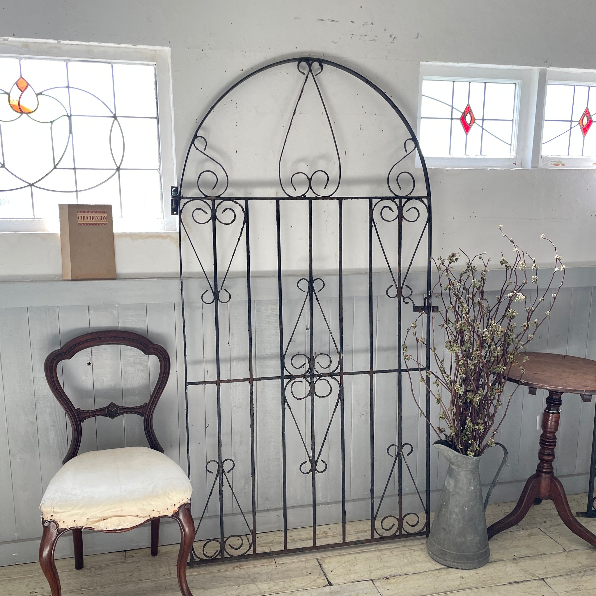 アイアンワークが素敵なゲート（門扉）高さ184cm イギリスアンティーク