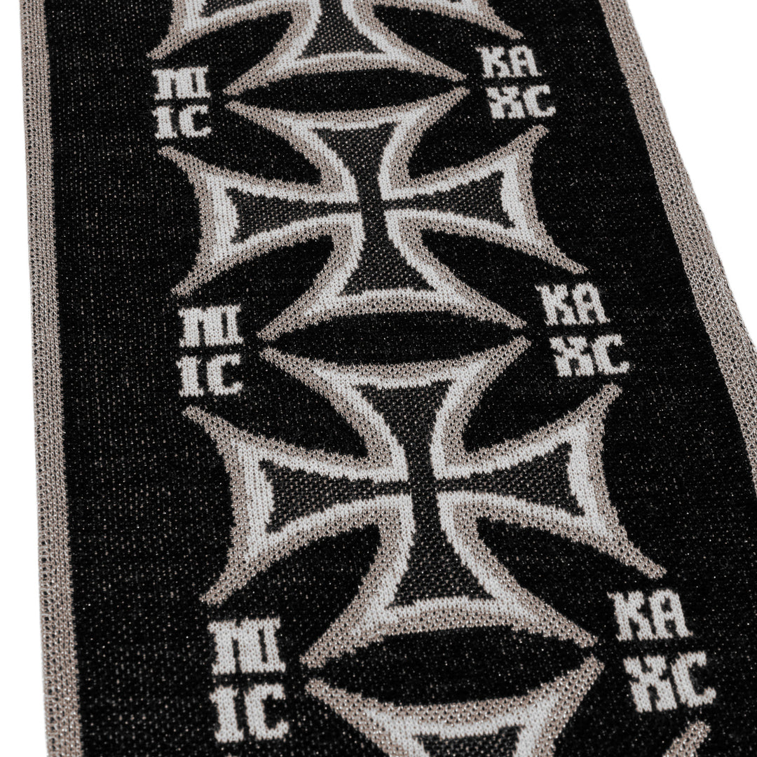 LES SIX(レ・シス) - SHORT CROSSED SCARF BLACK スカーフ | cherry