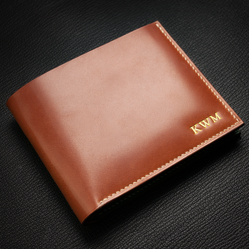 90 Japanese Shell Cordovan & French Chèvre Combo Bifold Wallet
