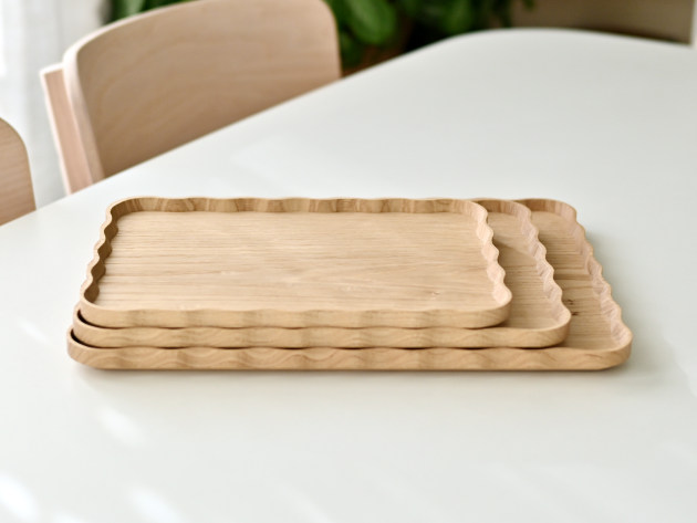 加藤良行 波長角盆（小・クリ）