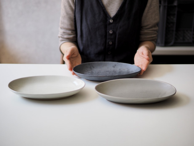 阿部春弥・みか 白磁楕円皿