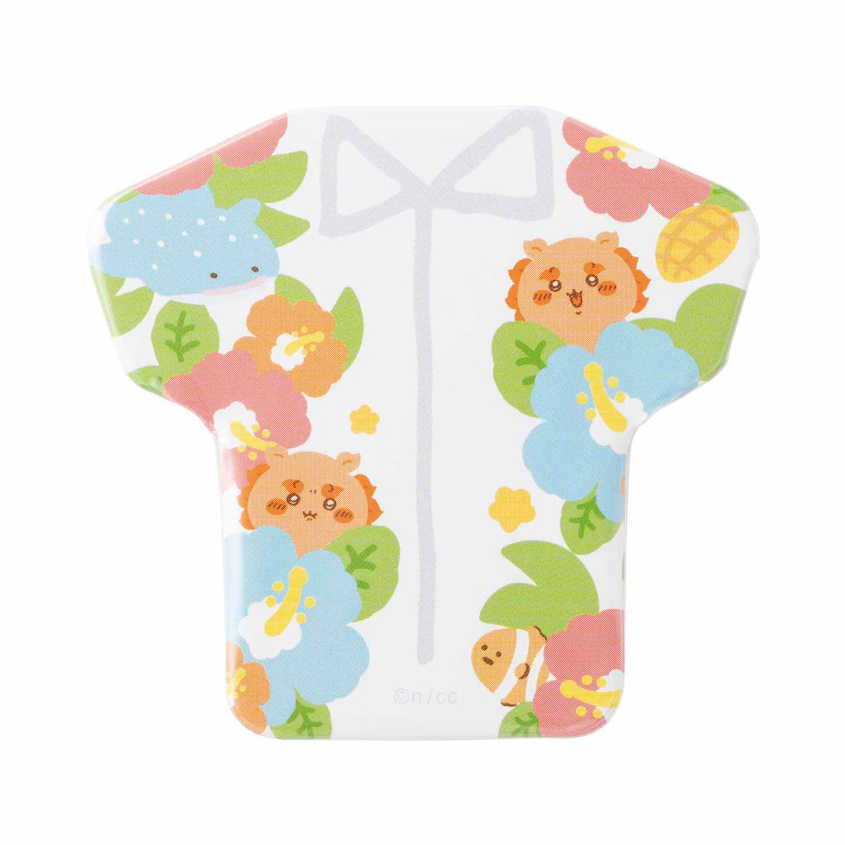 ちいかわ シーサーのおみやげやさん トレーディング Tシャツ型缶バッジ