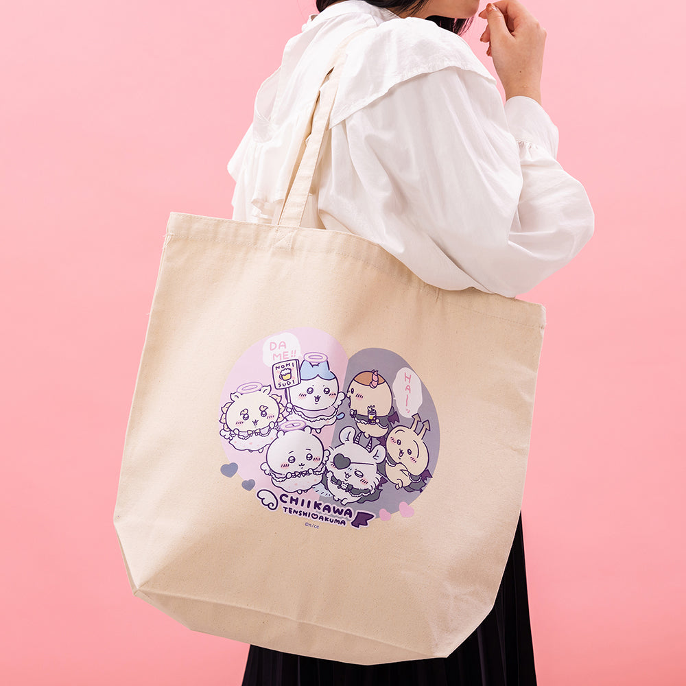 ちいかわ てんし♡あくま 大きめトートバッグ | ちいかわマーケット