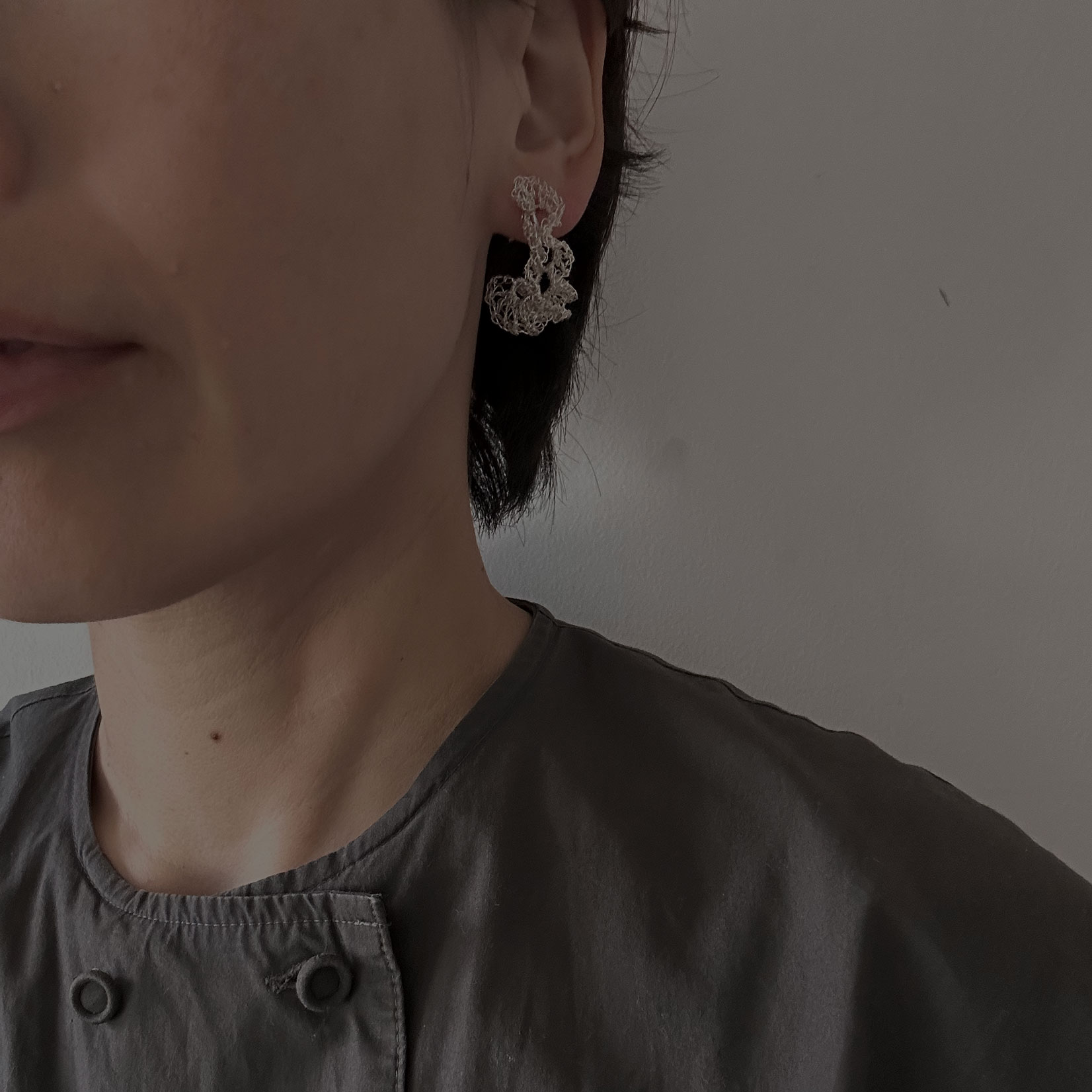 Moja Earrings/ピアス（ゴールド）Takahashi Naomi - Crochet with