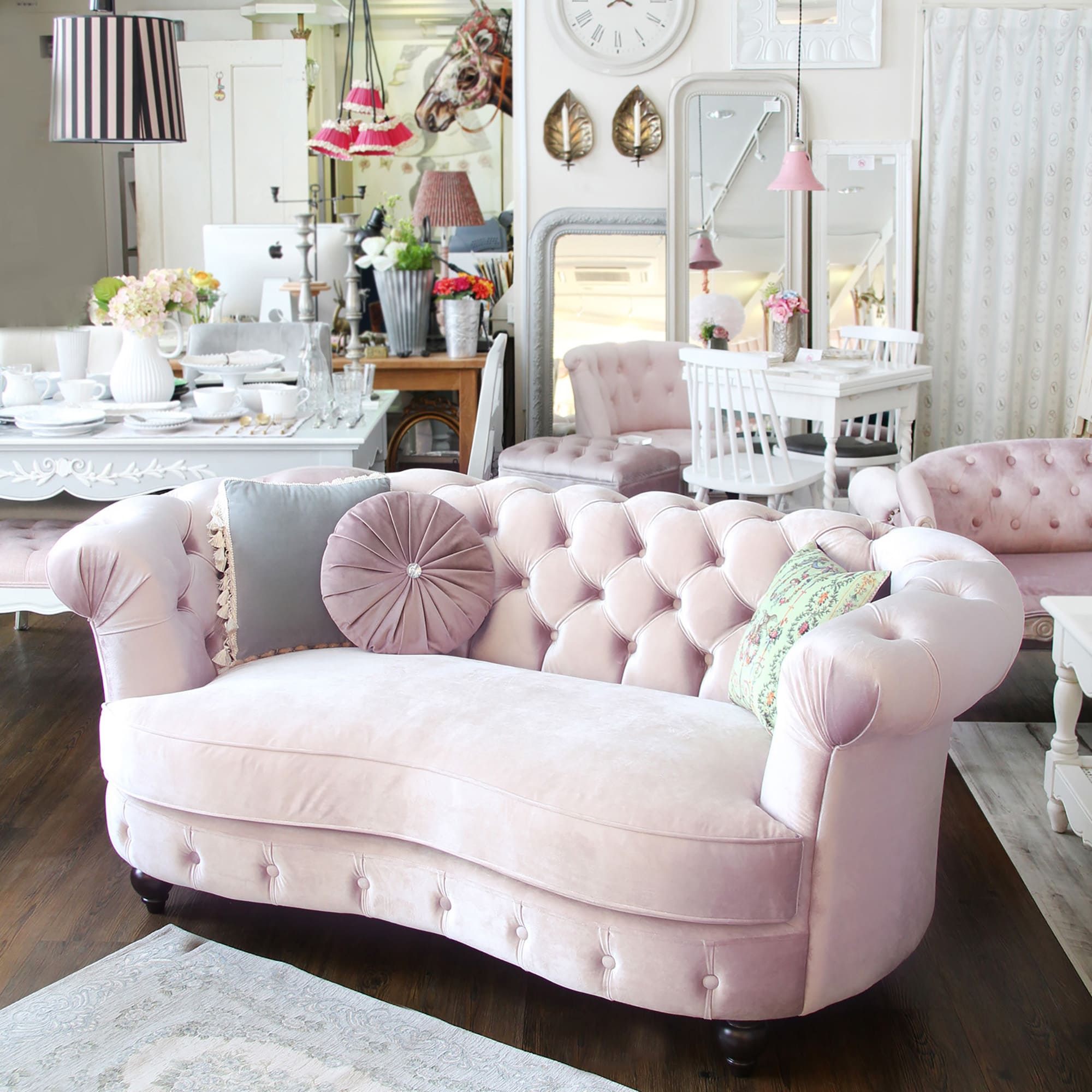 Classic Feve 2P Sofa (ペールピンク) | Kinoオリジナル - インテリア