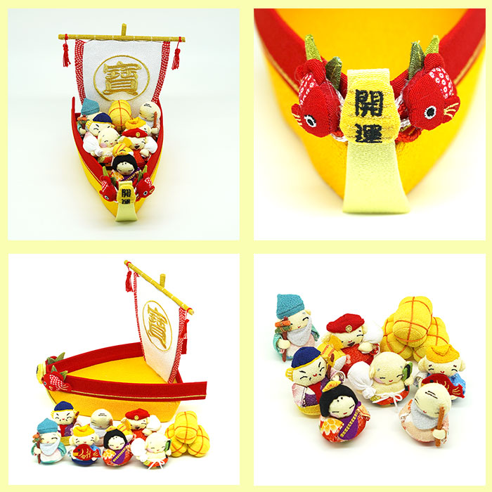 置物 -宝船お手玉セット- 七福神シリーズ — ちりめん細工館 公式