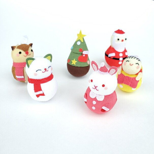 起き上がり小法師 -クリスマス 12種類- — ちりめん細工館 公式