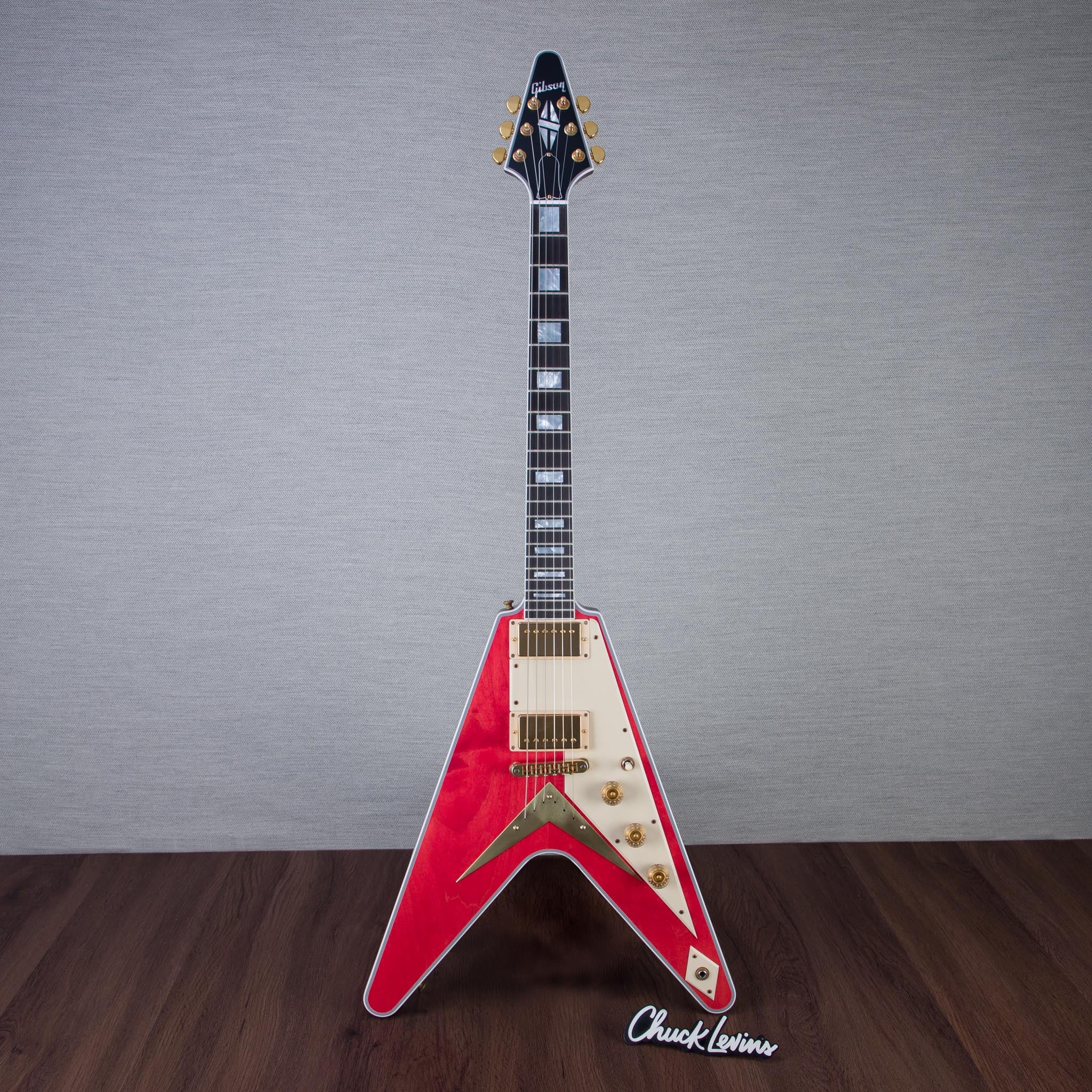 Gibson Custom Shop Murphy Lab Flying V, Gold Hardware - Watermelon