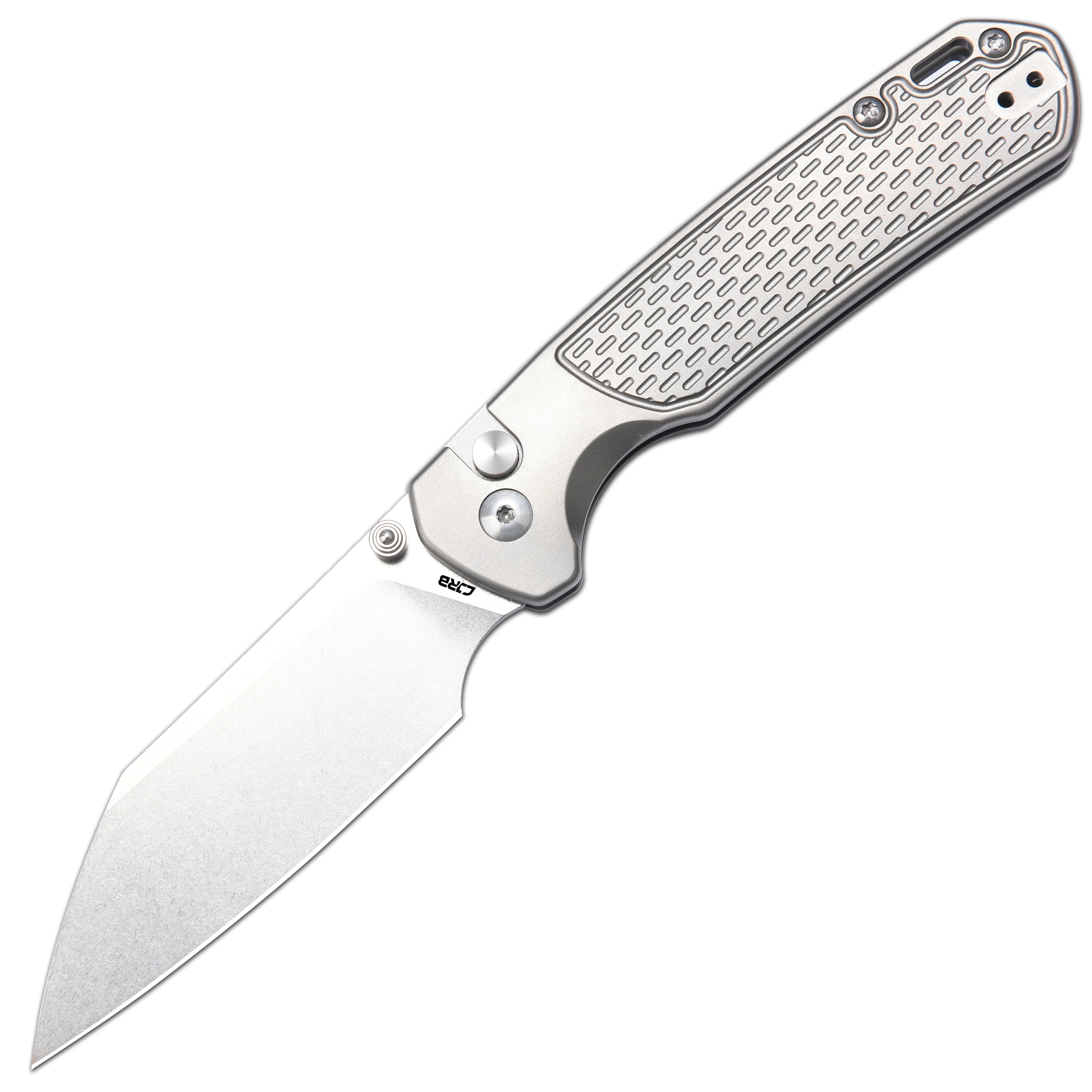 CJRB Pyrite-Light J1945T CPM 20CV Steel Titanium Handle Folding