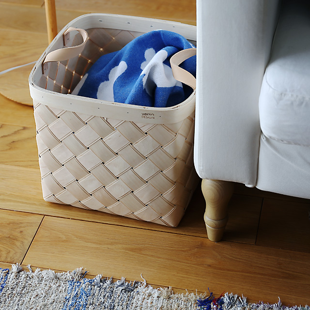VERSO DESIGN ベルソデザイン/白樺と革のバスケット COMFOTA 北欧雑貨店
