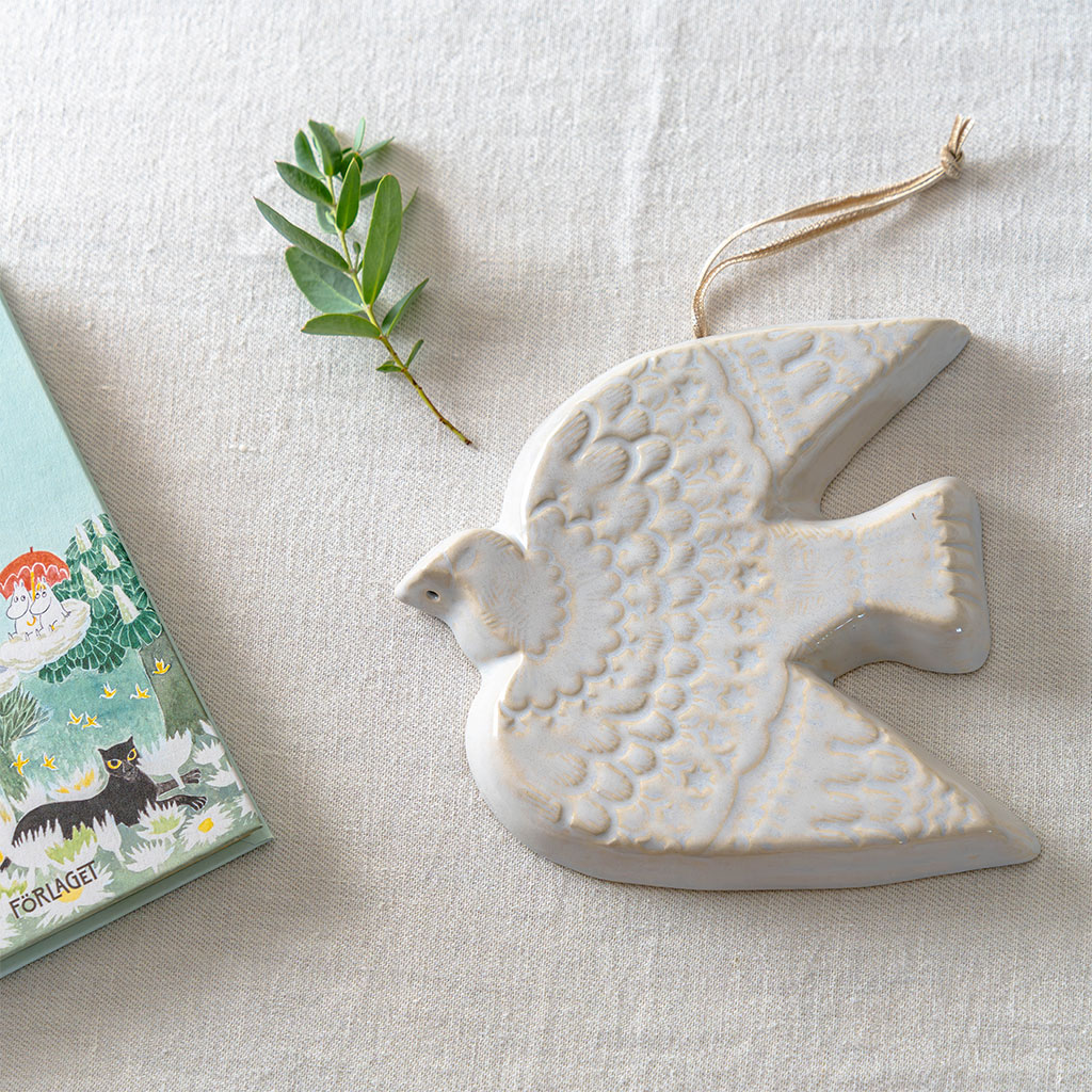 よしざわ窯｜ドライフラワーが飾れる壁掛け 鳥 COMFOTA 北欧雑貨店