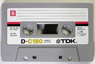 TDK/D (第2世代・米国製)/カセット本体 C-180
