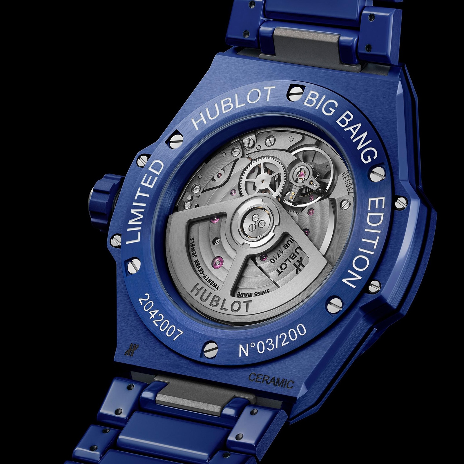 Hublot Big Bang Integrated Time Only Blue Indigo Ceramic 40mm