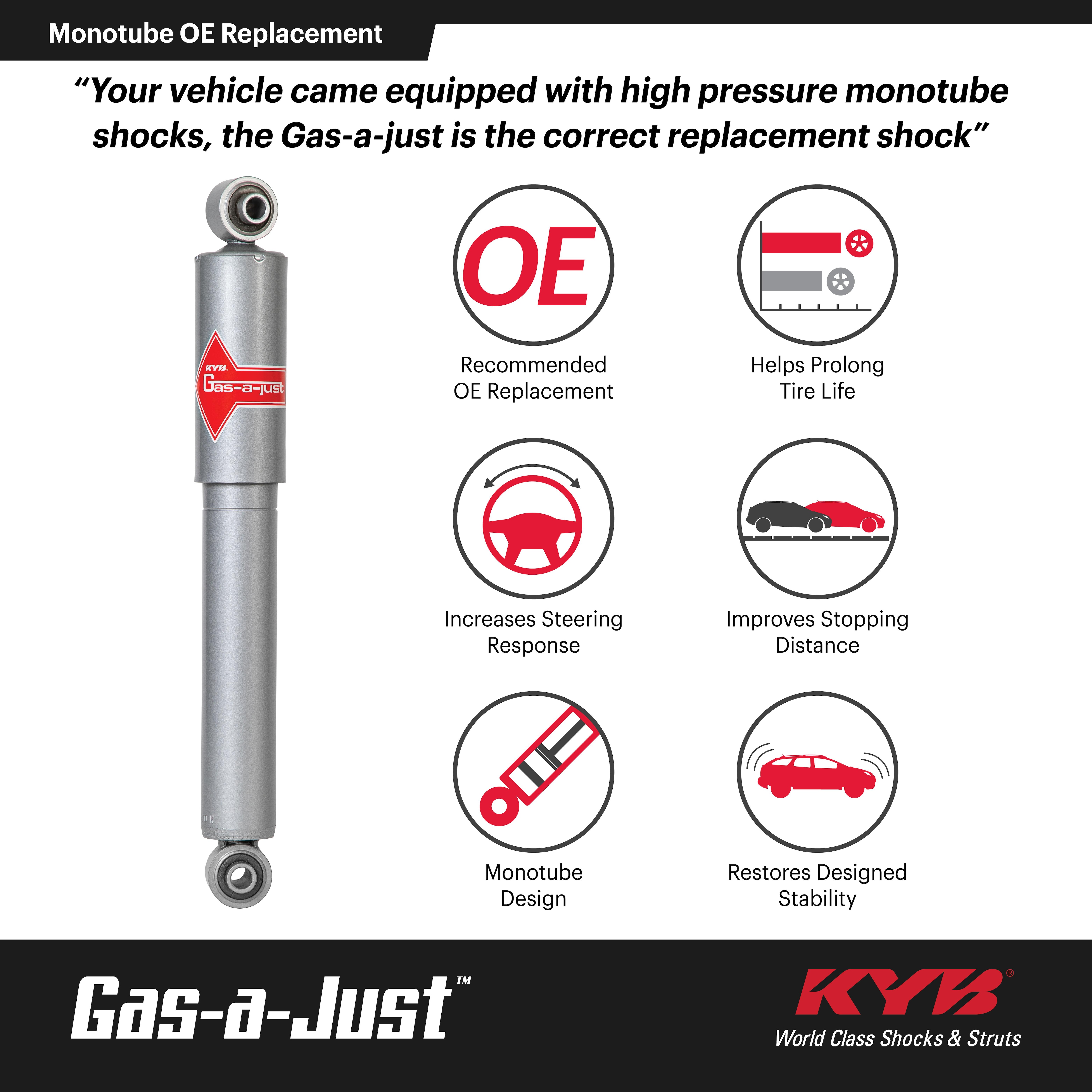 KYB Gas-a-Just Shock 553392 | AutoZone